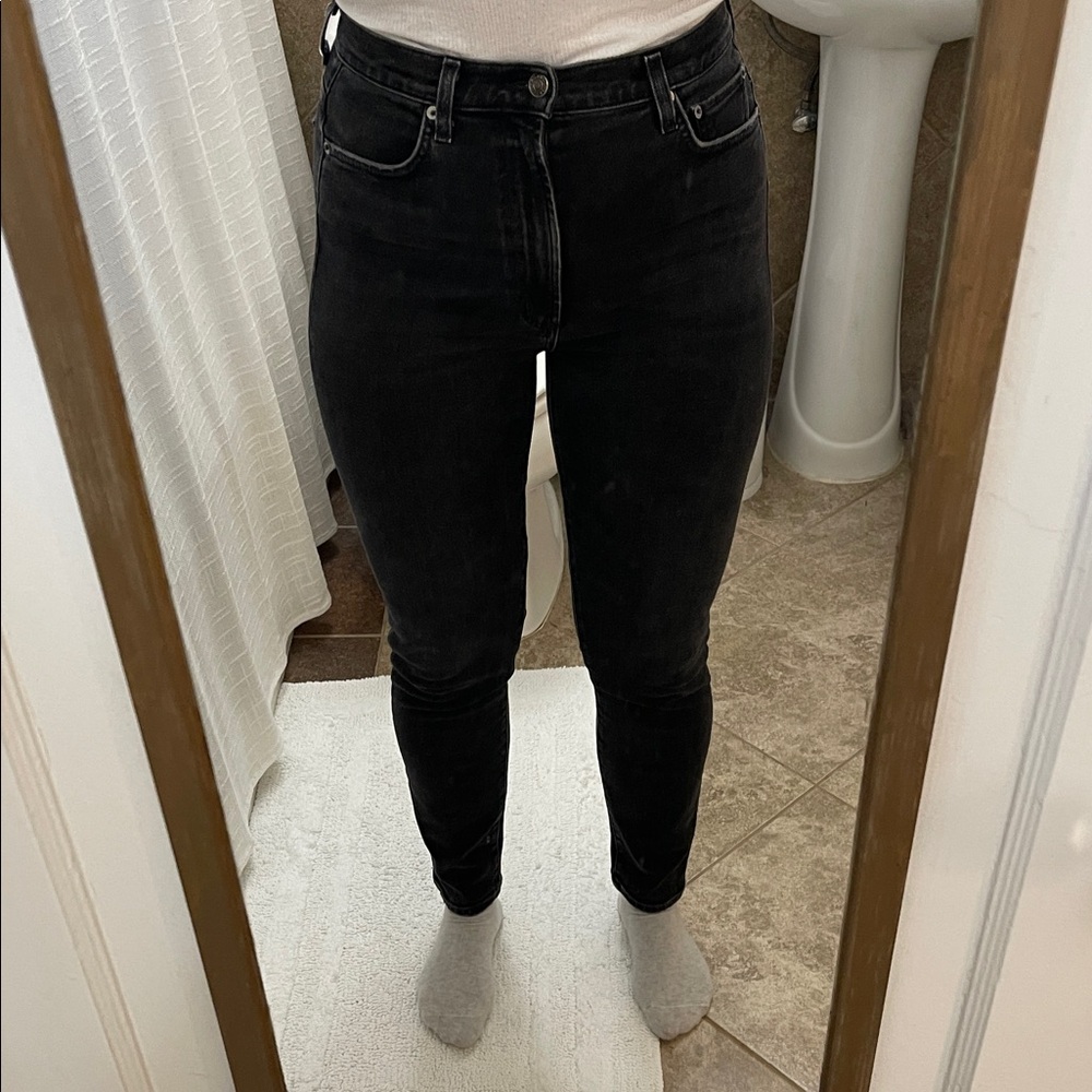 Agolde Black High-Waisted Jeans